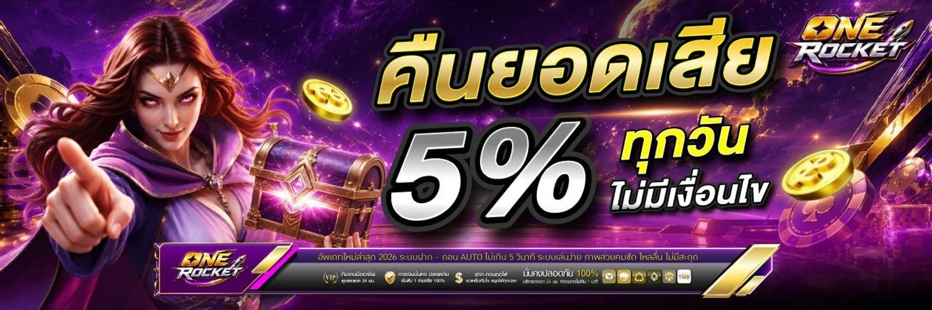 สล็อต ONE ROCKET รวมค่ายเกมดังสล็อตแตกง่าย RTP สูง